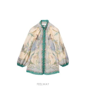 Zimmermann �׶�����Ÿ �ؿ� ���Ӹ� ���� INDRA COTTON AND SILK BLOUSE 4538TSS262CSCFL�׶�����Ÿ �ؿ� ���Ӹ� ���� INDRA COTTON AND SILK BLOU