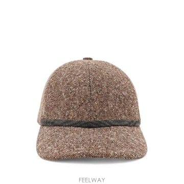 Brunello Cucinelli �׶�����Ÿ �ؿ� ���ڷ� ��ġ�ڸ� ���� WOOL BASEBALL CAP MCAP90218C002�׶�����Ÿ �ؿ� ���ڷ� ��ġ�ڸ� ���� WOOL BASEBALL C