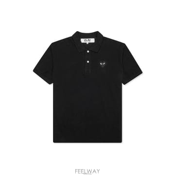26FW 여성 블랙 하트 카라 티셔츠 블랙 AX-T066-051-1