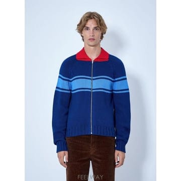 26 FW 마르니 남성 지퍼 업 니트 가디건 mni0165001blu