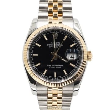 롤렉스 116233 18K골드콤비 DATEJUST 데이저스트 블랙판 36mm 남성 시계aa66337