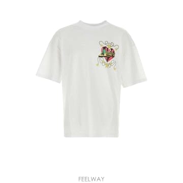 [X45]아미리 AM426JR037 WHITE 남성 티셔츠 민소매 탑 White cotton oversize