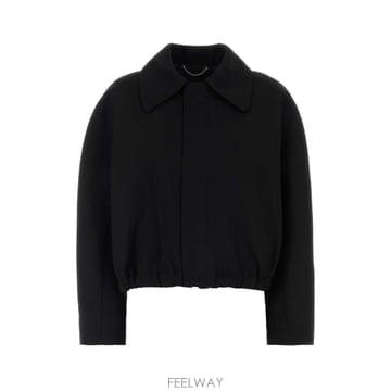 [X45]빅토리아베컴 1326WJK007534A 1 여성 자켓 베스트 블레이저 봄버 데님 Black wool