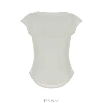 [X45]알라이아 AA9I0021J095C 000 여성 티셔츠 민소매 탑 나시 White cotton ble