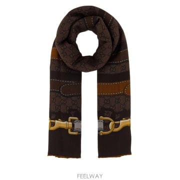 GUCCI [X45]���� A007EB3GARI 2100 ���� ��ī�� �񵵸� ���÷� Printed wool blend s[X45]���� A007EB3GARI 2100 ���� ��ī�� �񵵸� ���÷� P
