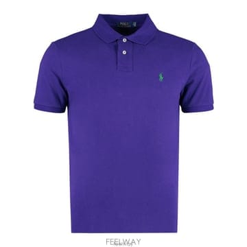 26 FW 폴로 랄프로렌 포니 엠브로이디드 숏슬리브 폴로셔츠 퍼플 027 710782592