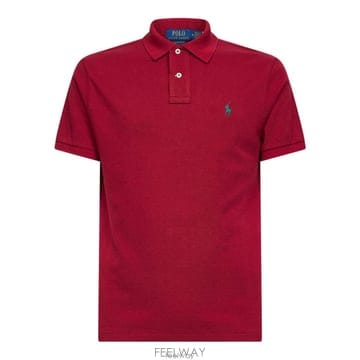 26 FW 폴로 랄프로렌 로고 엠브로이디드 스트레이트헴 폴로셔츠 516 710680784