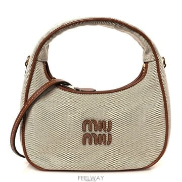 26SS 미우미우 완더 캔버스 토트백 5BC125 ACRN F062F