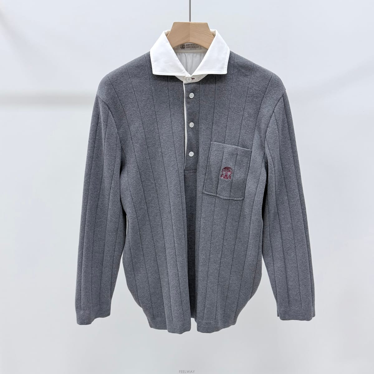 Brunello Cucinelli [S��/M] ���ڷ� ��ġ�ڸ� ��ư ��Ʈ ī��Ƽ �׷���[S��/M] ���ڷ� ��ġ�ڸ� ��ư ��Ʈ ī��Ƽ �׷���