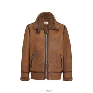26FW 브루넬로 쿠치넬리 가죽 자켓 MPMTR2093 C4269 BROWN