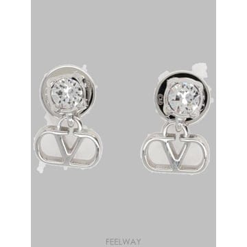 Valentino 26FW �߷�Ƽ�� ����ٴ� �̾ 9W2J0BV7QEU DFH SILVER26FW �߷�Ƽ�� ����ٴ� �̾ 9W2J0BV7QEU DFH SILVER