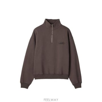 26FW 자크뮈스 하프 집업 스웨트 셔츠 SSM00313AJ0 0174850 BROWN