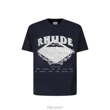 26FW 루드 반팔 티셔츠 RHPF26TT08012 6505 VINTAGE BLACK SILVER