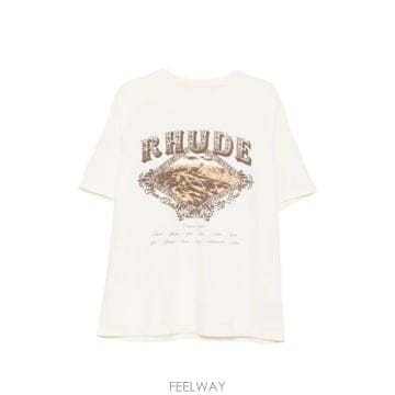 26FW 루드 반팔 티셔츠 RHPF26TT08012 6504 VINTAGE WHITE BROWN