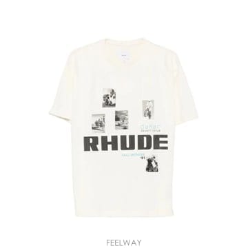 26FW 루드 반팔 티셔츠 RHPF26TT03012 6501 VINTAGE WHITE BLACK BLUE