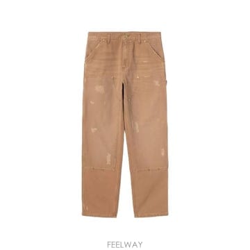 26SS 칼하트 WIP 더블 니 팬츠 I036274 HZB7 BROWN