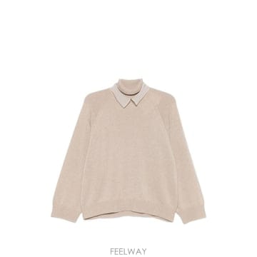 26FW 브루넬로 쿠치넬리 스웨터 M12747004 C9991 BEIGE