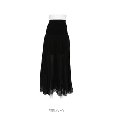 26FW 짐머만 미디 스커트 9282S F261BLK BLACK