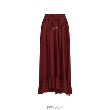 26FW 짐머만 미디 스커트 8440SSS 261MER BORDEAUX