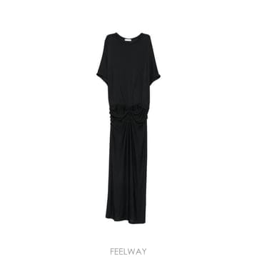 26SS 더로우 롱 원피스 10973K486 BLK BLACK