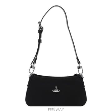 26FW 비비안웨스트우드 ORB 타샤 레더 스터드 숄더백 5801000JW W001YN401 Black