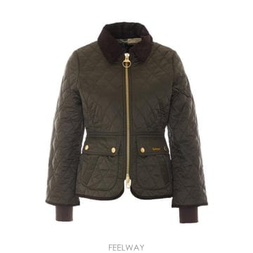 26FW 바버 비드넬 피티드 퀼티드 재킷 LQU1765 SG71 Green
