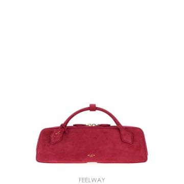 26FW 알라이아 르 테켈 스웨이드 고트스킨 클러치 AA1S06026CA328 424 FRAMBOISE