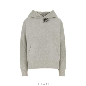 26FW 프라다 후드 티셔츠 134734SOOO6103 F0AK9 Grey