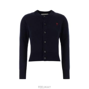 26FW 아미 크루넥 울 가디건 FKC361001 414 Blue
