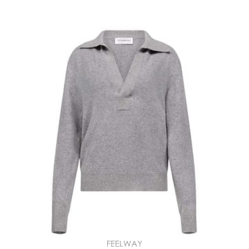 26FW 빅토리아 베컴 스웨터 1426KJU007475A MID GREY MARL 9991