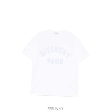 Givenchy 26FW ����� �ƽ� �ΰ� ��ư Ƽ���� BM71NK3YRS 128 WHITE LIGHT BLUE26FW ����� �ƽ� �ΰ� ��ư Ƽ���� BM71NK3YRS 128 WHITE