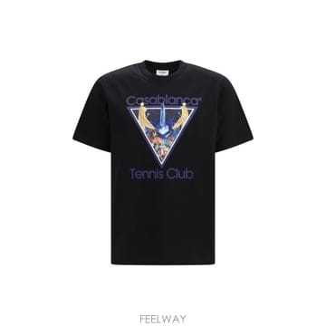 CASABLANCA 26FW ī�����ī ���� Ƽ���� MAW26JTS00107 BLACK26FW ī�����ī ���� Ƽ���� MAW26JTS00107 BLACK