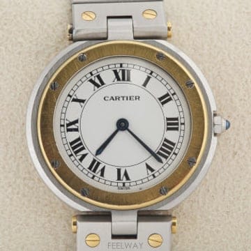까르띠에 산토스 방돔 18K콤비 쿼츠 시계  Cartier Santos Vendome Quartz