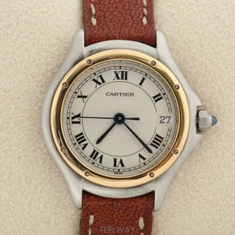 Cartier ��쿡 �Ҵ� ���� Cartier 18K ��� ���� ������ ���� �ð� Ref.187.906��쿡 �Ҵ� ���� Cartier 18K ��� ���� ������ ���� 