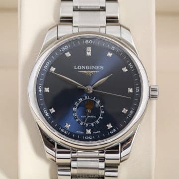 론진 Longines 마스터 콜렉션 문페이즈 다이아몬드 인덱스 오토매틱