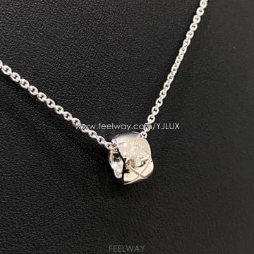 샤넬 코코크러쉬 목걸이 스몰 화이트골드 J12307 Y83047