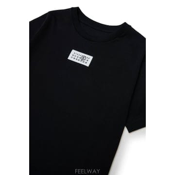 MM6 MM6 Maison Margiela Kids Logo Patch T-ShirtMM6 Maison Margiela Kids Logo Patch T-Shirt