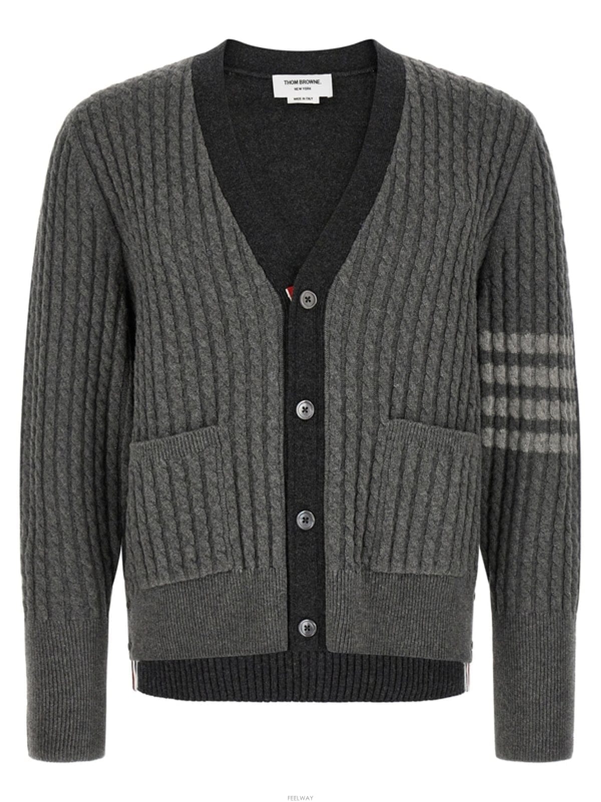 Thom Browne [���ΰ�������] FW26 ����� ���� ���� ���̺� ��Ʈ �׷��� �ﰡ��� MKC650A[���ΰ�������] FW26 ����� ���� ���� ���̺� ��Ʈ ��