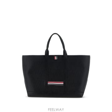 [관부가세포함] FW26 톰브라운 남자 남성 블랙 미디엄 토트백 서류 가방 UAG186A
