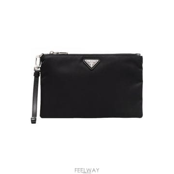 프라다 26FW 삼각로고 스트랩 파우치 블랙 2NH004 2DMH F0002