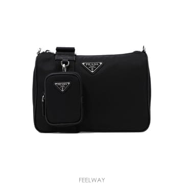 PRADA ����� 26FW �ﰢ�ΰ� �׼��� ��Ƽ ũ�ν��� ���� 2VH113 2DMH F0002����� 26FW �ﰢ�ΰ� �׼��� ��Ƽ ũ�ν��� ���� 2VH113 