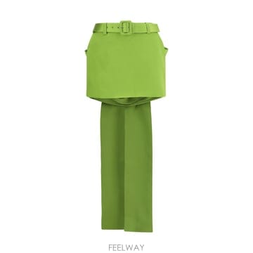 [B1] 셀프포트레이트 AW26008SKG 스커트 치마 여성 AW26008SKGGREEN