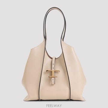 26FW 토즈 T 타임리스 쇼퍼 백 스몰 XBWTSBA0200XSOC609 NATURALE SCURO