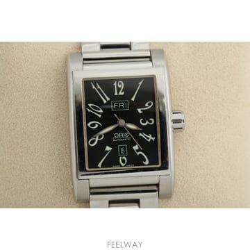 오리스 ORIS Miles 마일즈 직사각형 오토매틱 시계 Ref. 585-7525-40-02