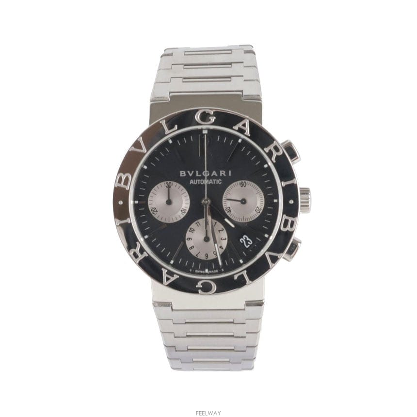 BVLGARI �Ұ��� ũ�γ�׷��� �����ƽ ��ƿ �ð� 38mm BB38SSCH�Ұ��� ũ�γ�׷��� �����ƽ ��ƿ �ð� 38mm BB38SSCH