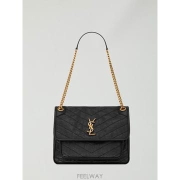 26FW 생로랑 숄더백 633184 BLACK