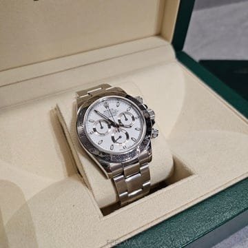 롤렉스 코스모그래프 데이토나 스틸 화이트 다이얼(Ref. 116520)