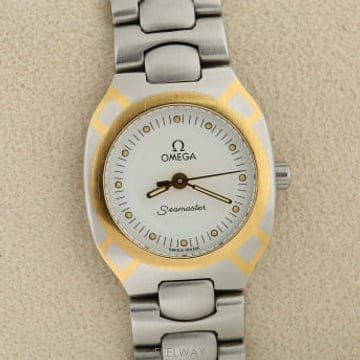 오메가 씨마스터 폴라리스 OMEGA Seamaster Polaris 18K 골드 콤비 여성용 쿼츠 (거북이)