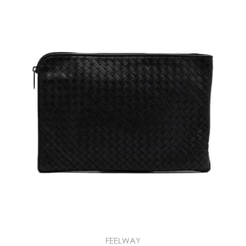 보테가베네타224052 브라운 인트레치아토 도큐먼트 케이스 남성 파우치 클러치백aa67121