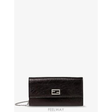 [N85]펜디 8M0596 여성 지갑 카드지갑 월렛 FENDI Continental crackled leat